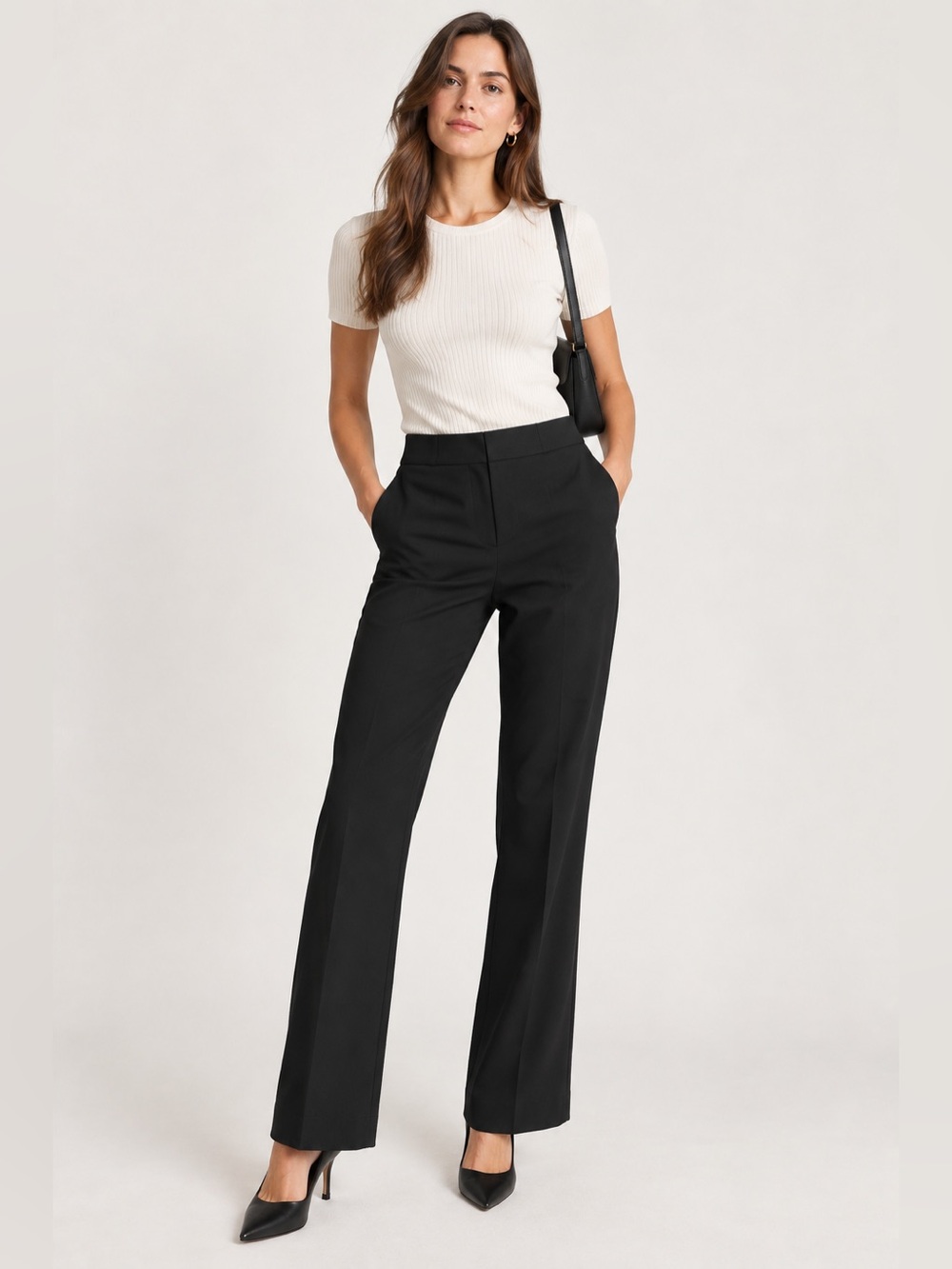 Jason Wu Black Tailored Ankle Pants High Rise Trousers Women’s Size 4